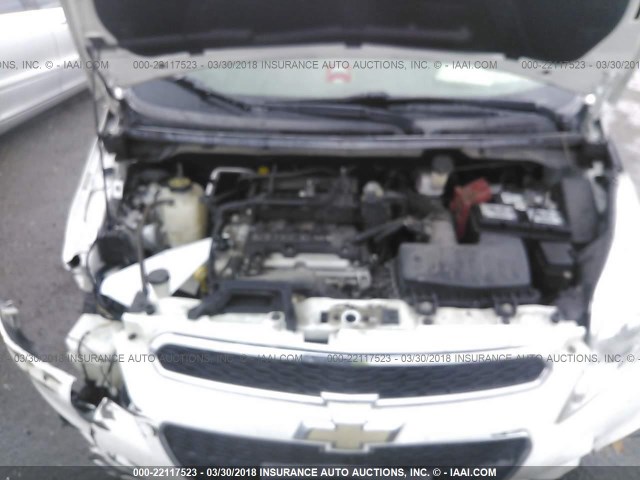 KL8CD6S99DC521487 - 2013 CHEVROLET SPARK 1LT Белый фото 10