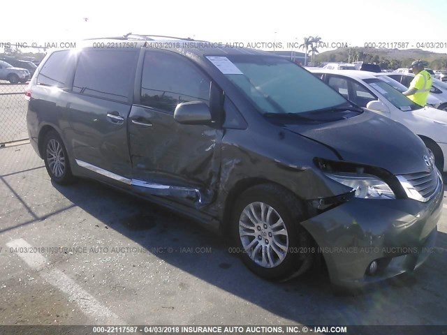 5TDYK3DC7DS297144 - 2013 TOYOTA SIENNA XLE/LIMITED GREEN photo 6