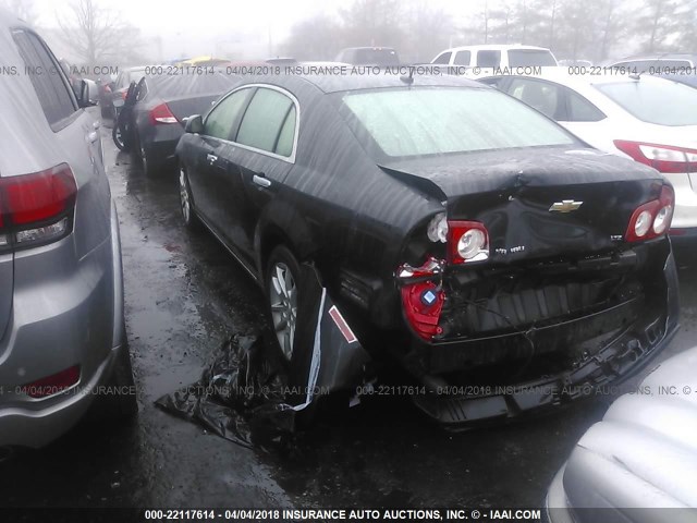 1G1ZK57B394196665 - 2009 CHEVROLET MALIBU LTZ BLACK photo 3