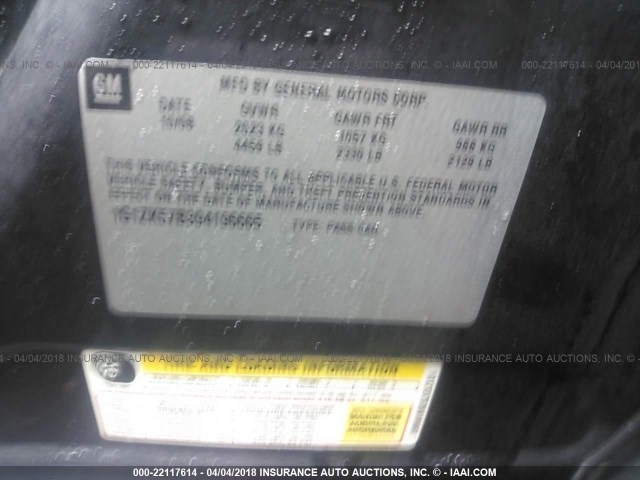 1G1ZK57B394196665 - 2009 CHEVROLET MALIBU LTZ BLACK photo 9