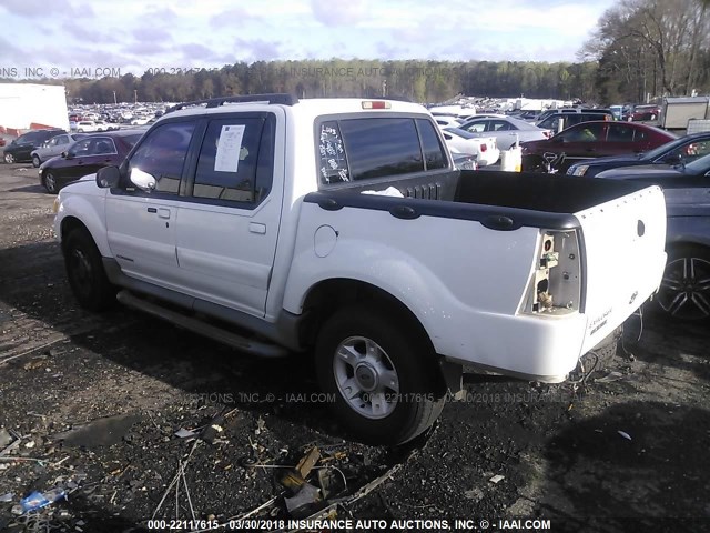 1FMZU67E51UB69484 - 2001 FORD EXPLORER SPORT TR  WHITE photo 3