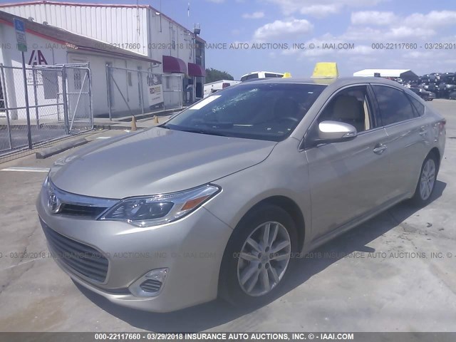 4T1BK1EB7FU172929 - 2015 TOYOTA AVALON XLE/PREMIUM/TOURING/LTD GOLD photo 2