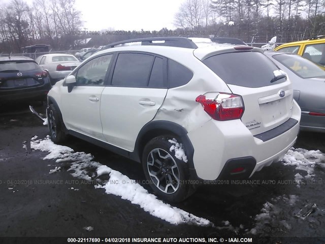 JF2GPABC2H8262219 - 2017 SUBARU CROSSTREK PREMIUM WHITE photo 3