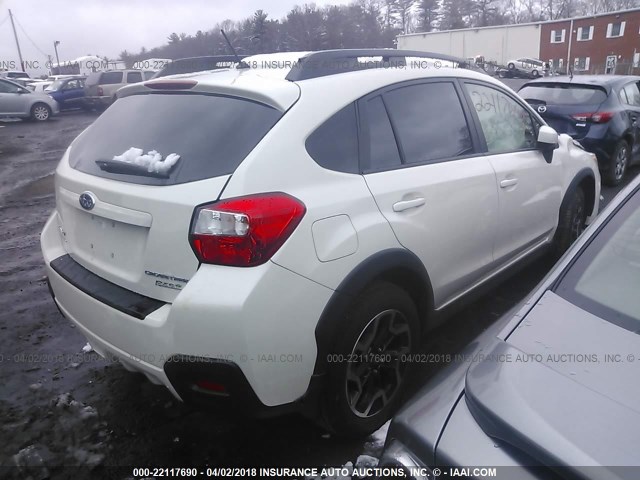 JF2GPABC2H8262219 - 2017 SUBARU CROSSTREK PREMIUM WHITE photo 4