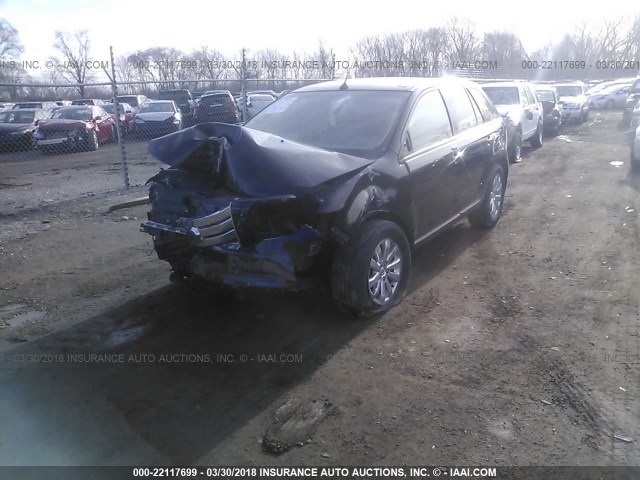 2FMDK39C57BB66030 - 2007 FORD EDGE SEL PLUS BLACK photo 2