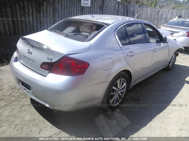 JNKCV61E99M311216 - 2009 INFINITI G37 JOURNEY/SPORT SILVER photo 4