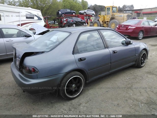 1HGEG8541SL001897 - 1995 HONDA CIVIC DX/LX GRAY photo 4