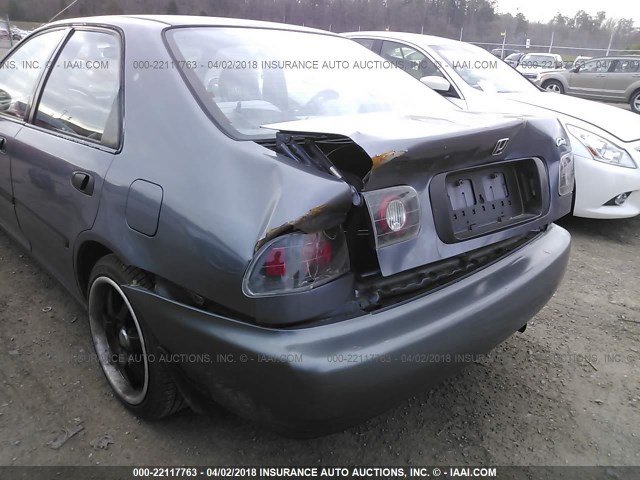 1HGEG8541SL001897 - 1995 HONDA CIVIC DX/LX GRAY photo 6