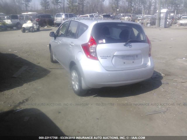 3N1CE2CPXEL436256 - 2014 NISSAN VERSA NOTE S/S PLUS/SV/SL SILVER photo 3