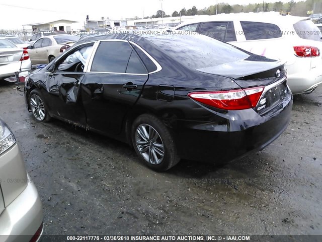 4T1BF1FK3FU102475 - 2015 TOYOTA CAMRY LE/XLE/SE/XSE BLACK photo 3