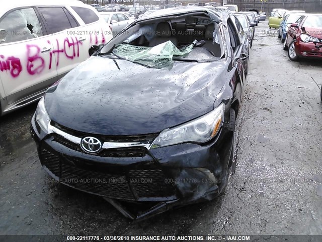 4T1BF1FK3FU102475 - 2015 TOYOTA CAMRY LE/XLE/SE/XSE BLACK photo 6