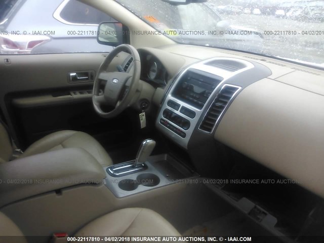 2FMDK49C77BA77940 - 2007 FORD EDGE SEL PLUS ORANGE photo 5