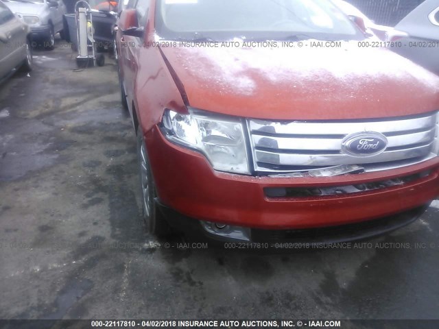 2FMDK49C77BA77940 - 2007 FORD EDGE SEL PLUS ORANGE photo 6