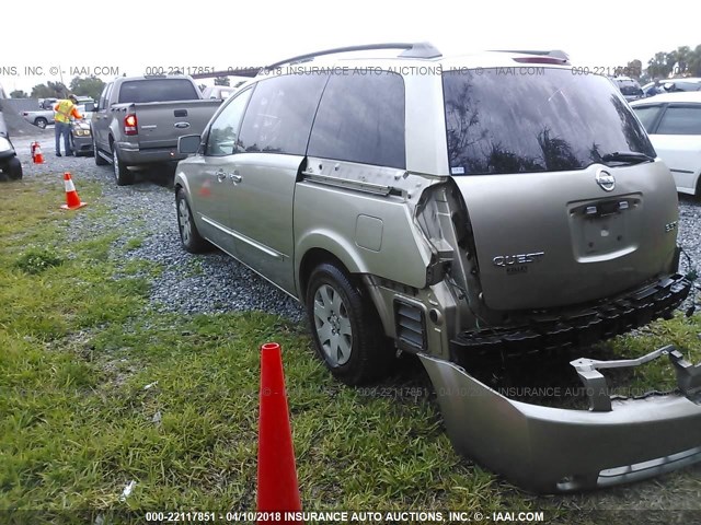 5N1BV28U64N367583 - 2004 NISSAN QUEST S/SE/SL GOLD photo 3