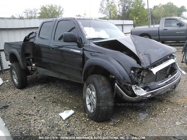 5TEGN92NX4Z384338 - 2004 TOYOTA TACOMA DOUBLE CAB PRERUNNER BLACK photo 1