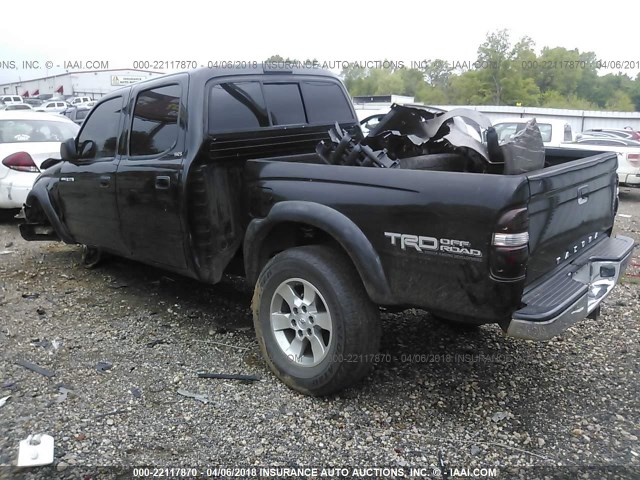 5TEGN92NX4Z384338 - 2004 TOYOTA TACOMA DOUBLE CAB PRERUNNER BLACK photo 3