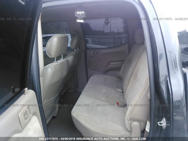 5TEGN92NX4Z384338 - 2004 TOYOTA TACOMA DOUBLE CAB PRERUNNER BLACK photo 8