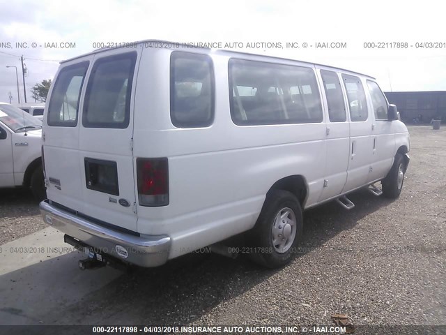 1FBSS3BL5ADA31982 - 2010 FORD ECONOLINE E350 SUPER DUTY WAGON WHITE photo 4