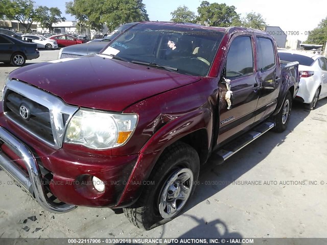 3TMJU62NX8M063328 - 2008 TOYOTA TACOMA DOUBLE CAB PRERUNNER RED photo 2