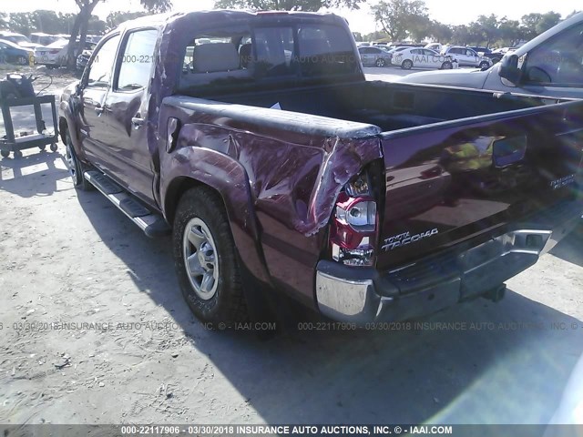 3TMJU62NX8M063328 - 2008 TOYOTA TACOMA DOUBLE CAB PRERUNNER RED photo 3