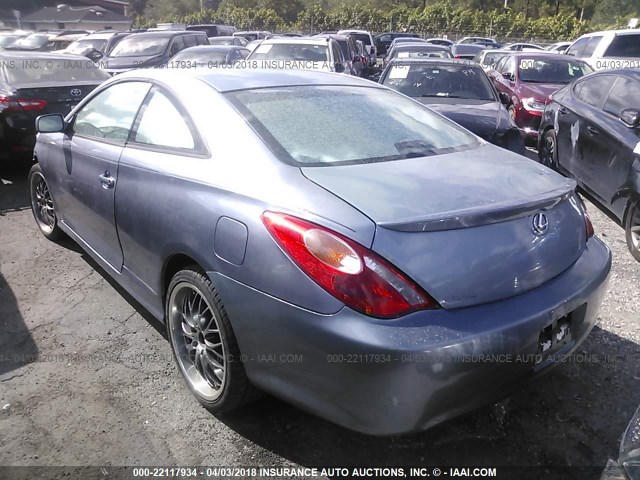4T1CE38P06U691612 - 2006 TOYOTA CAMRY SOLARA SE/SLE 浅蓝色 照片 3