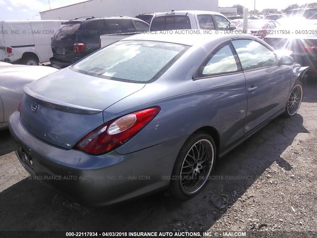 4T1CE38P06U691612 - 2006 TOYOTA CAMRY SOLARA SE/SLE 浅蓝色 照片 4