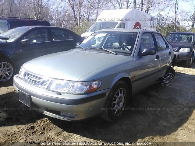 YS3DD58HXY2005275 - 2000 SAAB 9-3 TURQUOISE photo 2