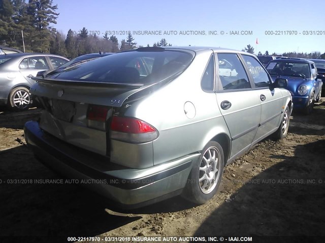 YS3DD58HXY2005275 - 2000 SAAB 9-3 TURQUOISE photo 4