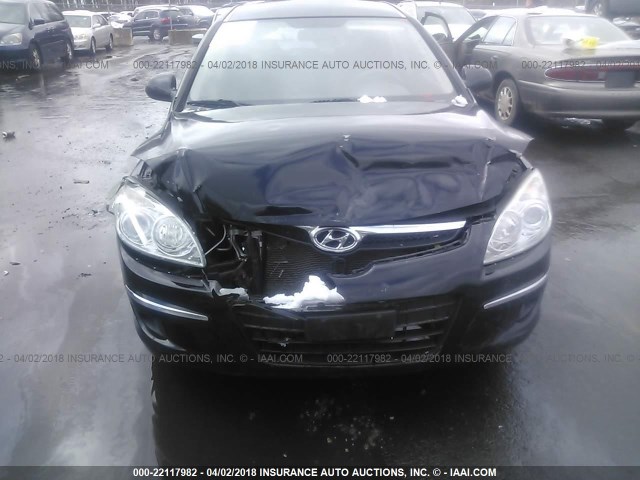 KMHDB8AE0AU081799 - 2010 HYUNDAI ELANTRA TOURING GLS BLACK photo 6