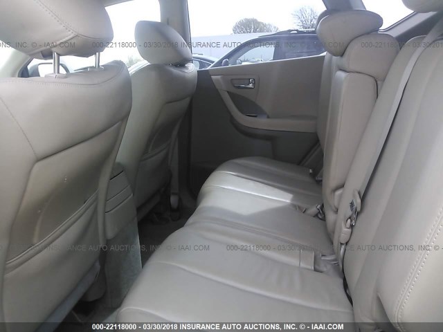 JN8AZ08T07W509851 - 2007 NISSAN MURANO SL/SE/S WHITE photo 8