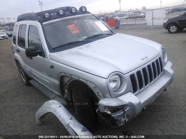 1J4GL38K33W593832 - 2003 JEEP LIBERTY RENEGADE SILVER photo 1