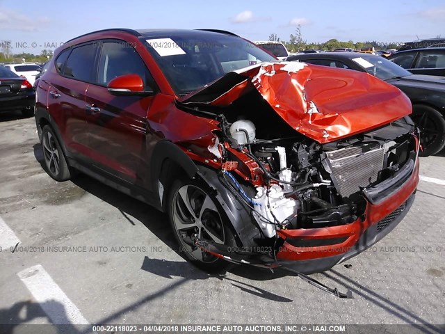 KM8J33A27GU128957 - 2016 HYUNDAI TUCSON LIMITED/SPORT AND ECO/SE ORANGE photo 1