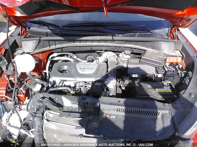 KM8J33A27GU128957 - 2016 HYUNDAI TUCSON LIMITED/SPORT AND ECO/SE ORANGE photo 10