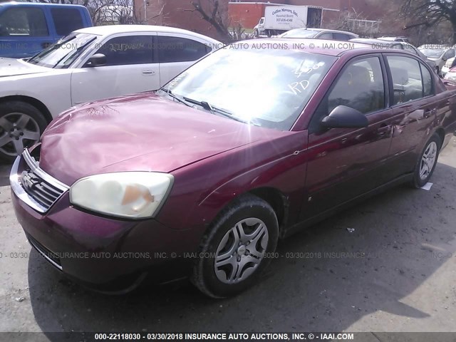 1G1ZS51F56F161363 - 2006 CHEVROLET MALIBU LS 栗色 照片 2