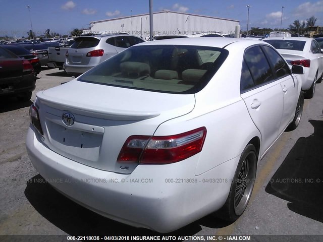 4T1BE46K89U871126 - 2009 TOYOTA CAMRY SE/LE/XLE WHITE photo 4