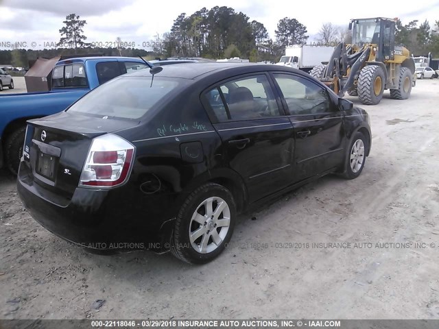 3N1AB61E08L733338 - 2008 NISSAN SENTRA 2.0/2.0S/2.0SL BLACK photo 4