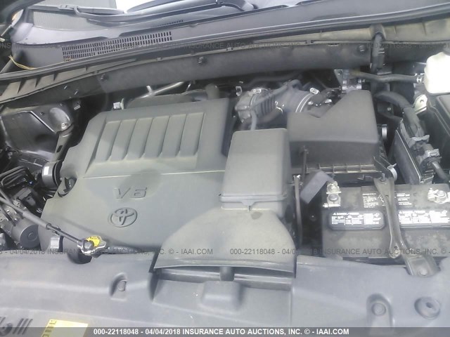 5TDKKRFH7ES029374 - 2014 TOYOTA HIGHLANDER XLE 黑色 照片 10