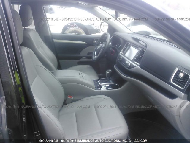 5TDKKRFH7ES029374 - 2014 TOYOTA HIGHLANDER XLE 黑色 照片 5