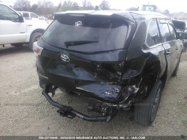 5TDKKRFH7ES029374 - 2014 TOYOTA HIGHLANDER XLE 黑色 照片 6