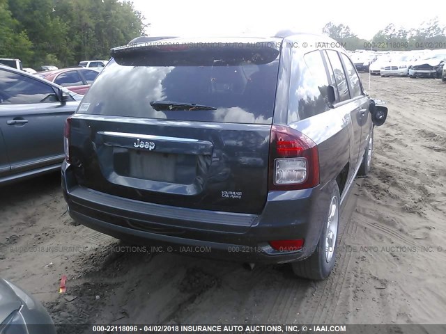 1C4NJCBA0ED594843 - 2014 JEEP COMPASS SPORT BLACK photo 4