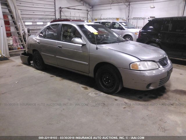 3N1CB51D01L489285 - 2001 NISSAN SENTRA XE/GXE SILVER photo 1