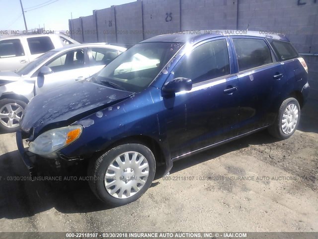 2T1KR32E17C641585 - 2007 TOYOTA COROLLA MATRIX XR BLUE photo 2