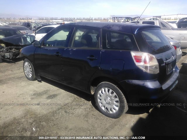 2T1KR32E17C641585 - 2007 TOYOTA COROLLA MATRIX XR BLUE photo 3