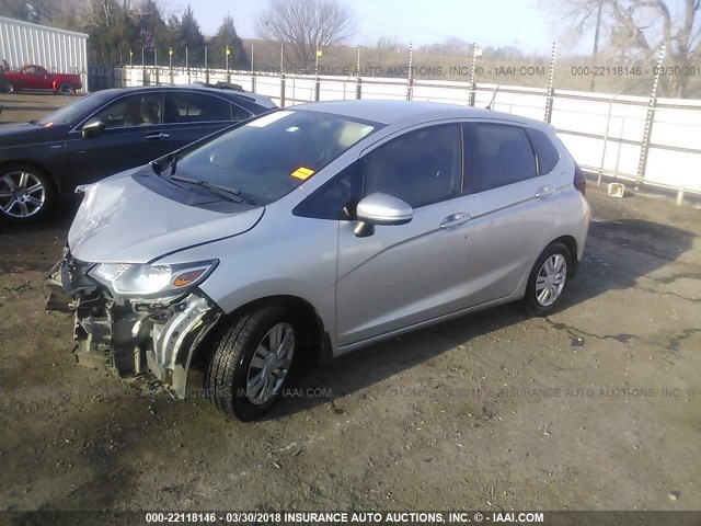 3HGGK5H5XFM734805 - 2015 HONDA FIT LX SILVER photo 2