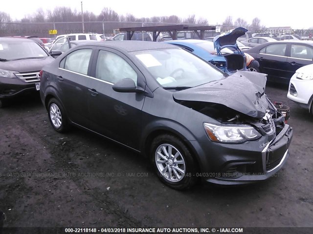 1G1JD5SH3H4111440 - 2017 CHEVROLET SONIC LT GRAY photo 1