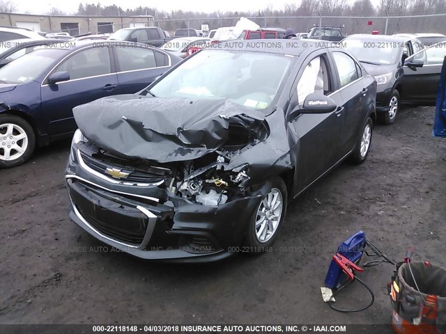 1G1JD5SH3H4111440 - 2017 CHEVROLET SONIC LT GRAY photo 2