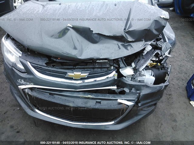 1G1JD5SH3H4111440 - 2017 CHEVROLET SONIC LT GRAY photo 6