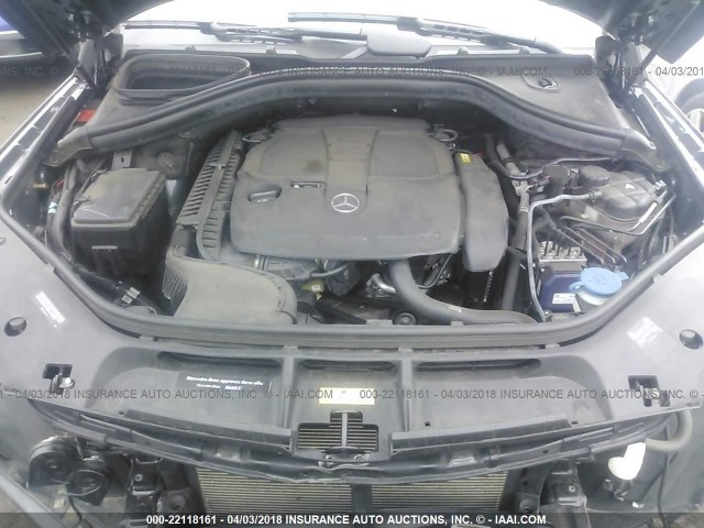 4JGDA5HBXFA525874 - 2015 MERCEDES-BENZ ML 350 4MATIC Light Blue photo 10