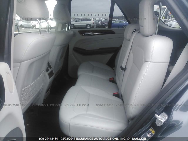 4JGDA5HBXFA525874 - 2015 MERCEDES-BENZ ML 350 4MATIC Light Blue photo 8