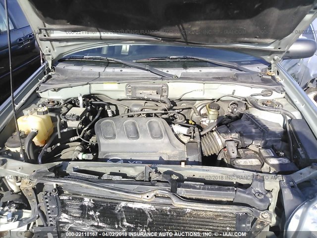 4F2CZ961X3KM25774 - 2003 MAZDA TRIBUTE ES 绿色 照片 10